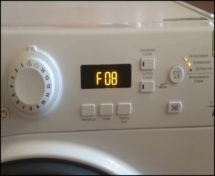 коды ошибок стиральных машин